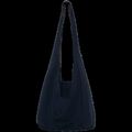 Bolsa bandolera de felpa Cierre magnético Navy Blue