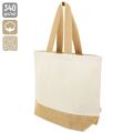 Bolsa de algodón y yute de gran tamaño