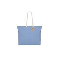 Bolsa algodón reciclado 220g con asas trenzadas Azul