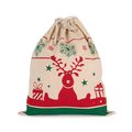Bolsa con cordón navideña
