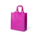 Bolsa non-woven laminado de asas cortas reforzadas Fucsi