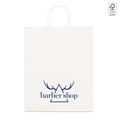 Bolsa de Papel Kraft Blanca con Asa