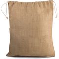 Bolsa de yute con hilos brillantes