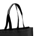 Bolsa de compra en non woven grueso con asas negras