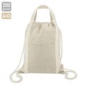 Bolsa Mochila Algodón con Bolsillo