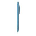 Bolígrafo ecológico de caña de trigo monocolor moteado y resistente ABS Azul
