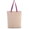 Bolsa de compras clásica de algodón Natural / Radiant Orchid