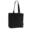 Bolsa de hombro de algodón reciclado Negro