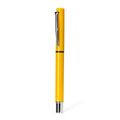 Bolígrafo roller con carga jumbo Amarillo Tinta Azul