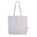 Bolsa de algodón con asas largas y bolsillo interior