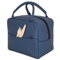 Bolsa nevera PU con bolsillo frontal