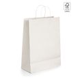 Bolsa de Papel Kraft Blanca con Asa