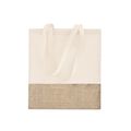 Bolsa ecológica resistente de algodón y yute