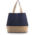 Bolsa shopper con cierre de presión Patriot Blue / Natural