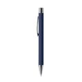 Bolígrafo metálico tacto suave ideal marcaje láser Marino Tinta Azul