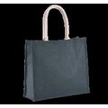 Bolsa de playa yute con asa de algodón Midnight Blue