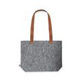 Bolso Fieltro RPET Elegante 6Kg con Asas Polipiel Gri