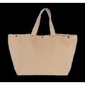 Bolsa shopper de algodón con bolsillo interior Washed Nude Peach