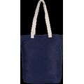 Bolsa de juco con asas y fuelle Midnight Blue