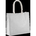 Bolsa de playa yute con asa de algodón Cool Grey