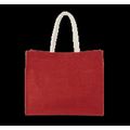 Bolsa de playa yute con asa de algodón Red Clay