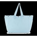 Bolsa shopper de algodón con bolsillo interior Washed Dream Blue