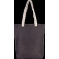 Bolsa de juco con asas y fuelle Dark Grey