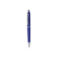 Bolígrafo pulsador ABS accesorio cromado tinta negra Azul
