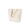 Bolsa de algodón con flecos y cremallera