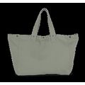 Bolsa shopper de algodón con bolsillo interior Washed Green Clay