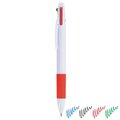 Bolígrafo 4 colores en ABS Blanco RO