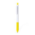 Bolígrafo ABS Pulsador Tinta Azul Amarillo
