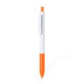 Bolígrafo ABS Pulsador Tinta Azul Naranja