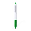 Bolígrafo ABS Pulsador Tinta Azul Verde