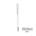 Bolígrafo Alexluca con Clip Blanco