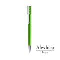 Bolígrafo Alexluca con Clip Verde