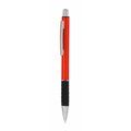 Bolígrafo de aluminio de colores con empuñadura negra antideslizante Rojo