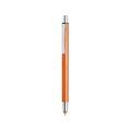 Bolígrafo aluminio en colores variados y puntero táctil a juego Naranja