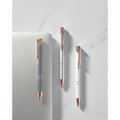 Bolígrafo aluminio con pulsador oro rosa