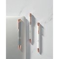 Bolígrafo aluminio con pulsador oro rosa