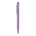 Bolígrafo de aluminio reciclado con acabado gomoso Violeta