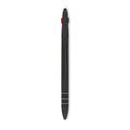 Bolígrafo antideslizante de tres tintas (azul, rojo y negro) con puntero Negro