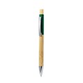 Bolígrafo de Bambú y Caña en Color Verde Oscuro