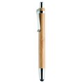 Bolígrafo de bambú ecológico y metal con puntero táctil