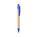 Bolígrafo con Bambú y PLA compost Azul