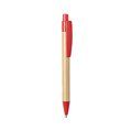 Bolígrafo con Bambú y PLA compost Rojo