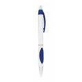 Bolígrafo blanco con agarre antideslizante de color Azul