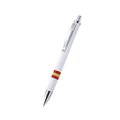 Bolígrafo blanco con bandera de España