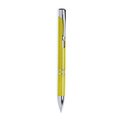 Bolígrafo en caña de trigo y ABS de colores con accesorios cromados Amarillo