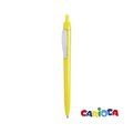 Bolígrafo Carioca de colores con clip metálico Amarillo